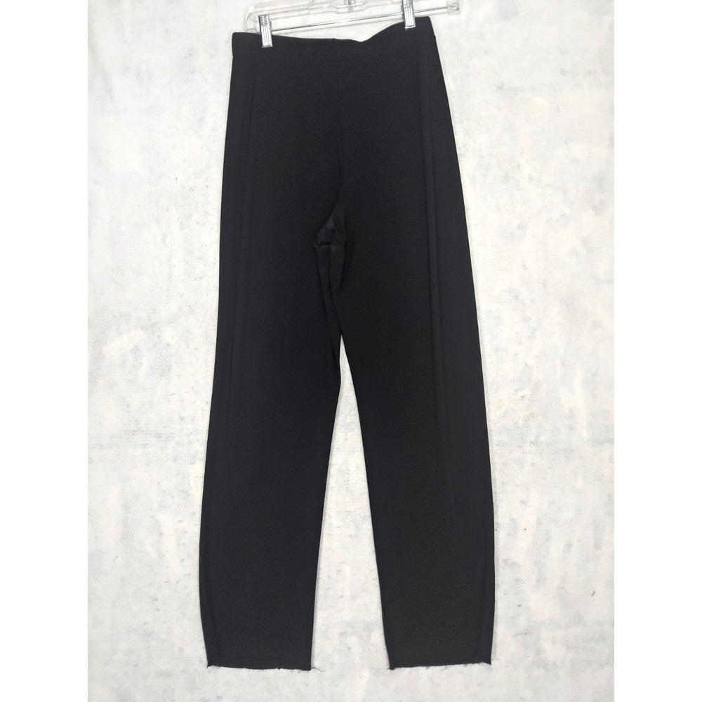 Sympli Pants 6 Black Narrow‎ Relaxed Tapered Leg Pull On Travelers Liquid Knit